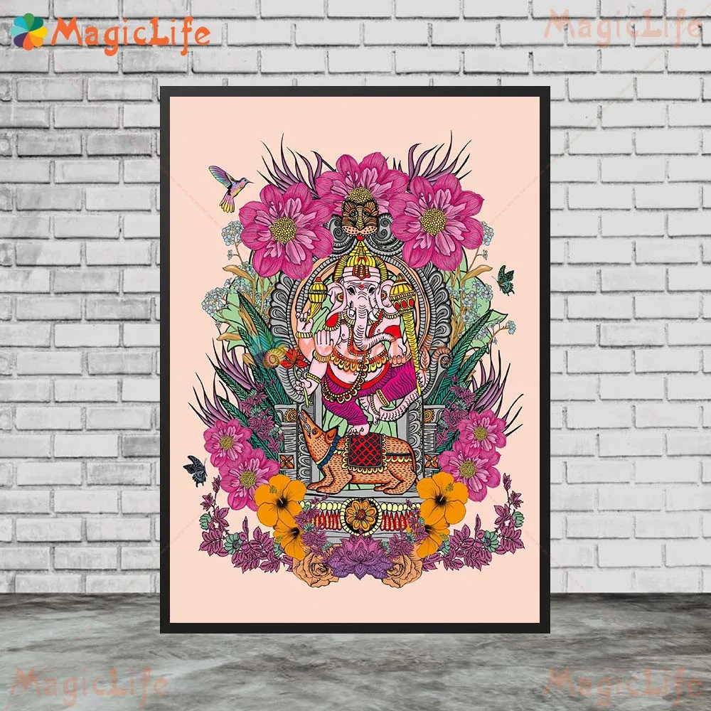 Kali Goddess Hinduism Lakshmi Parvati Shiva Prints Wall Pictures For Church Room Poster Wall Art Canvas Painting Unframed