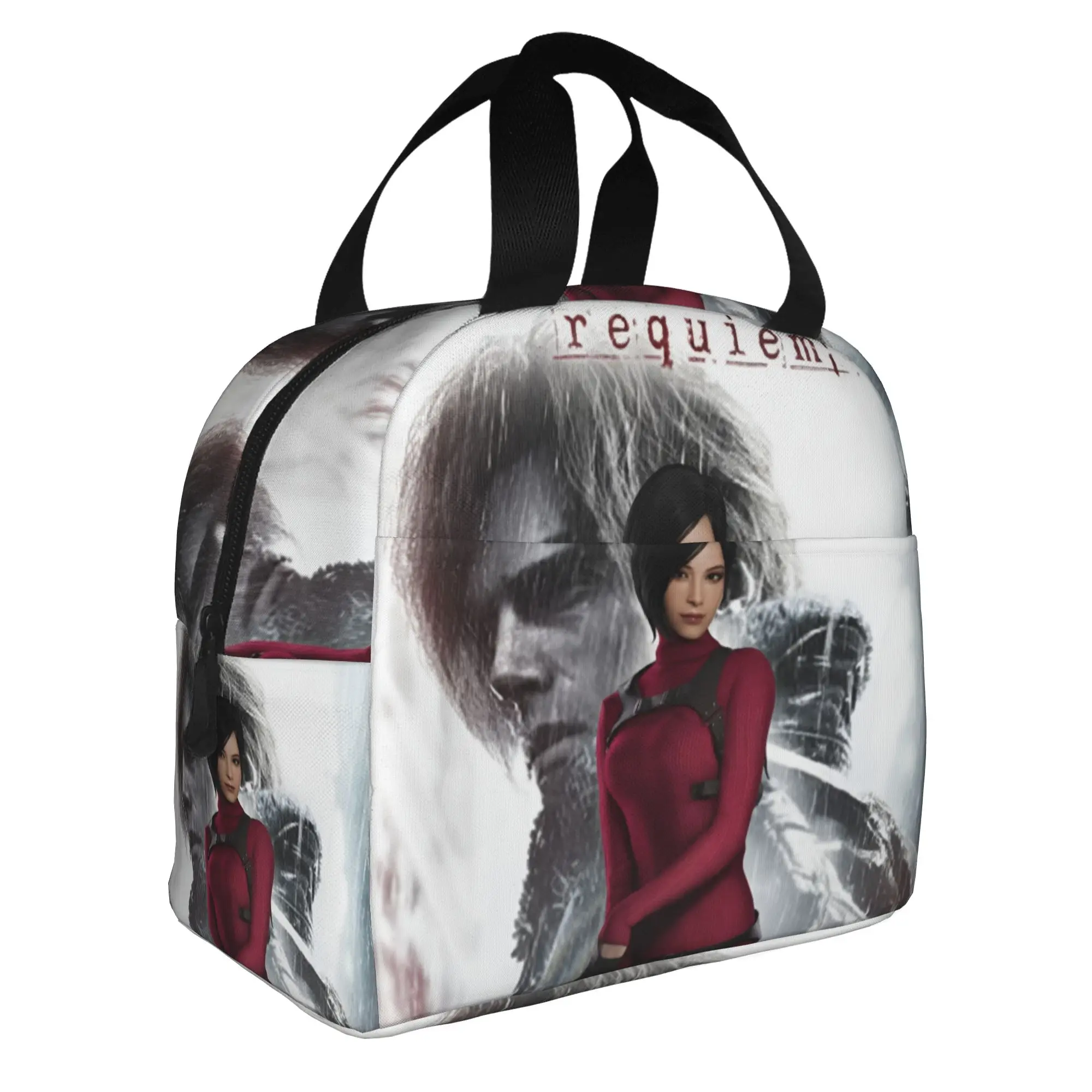 R-Residents Evils 9 Lunch Bag Women Action Adventure Game Thermal Cooler Insulated Lunch Boxes for Adult Office