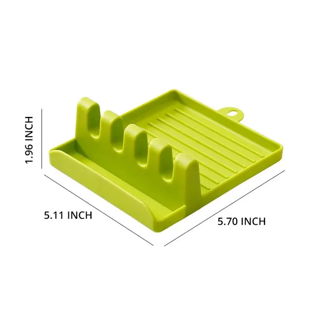 [Hot Sales] 1Pcspatula Rack Pot Lid Rack Shelves Counter Top Shovel Spoon Shelf Soup Spoon Pad Put Soup Spoon Chopsticks Holder 5
