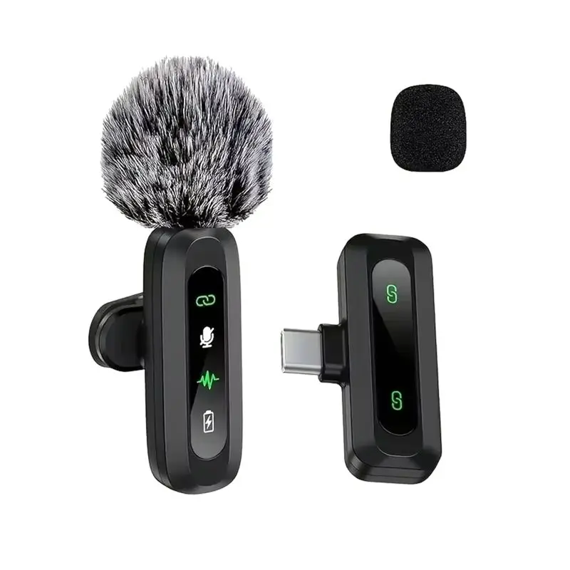 Professional Wireless Lapel Microphone USB Type-C Connector 
