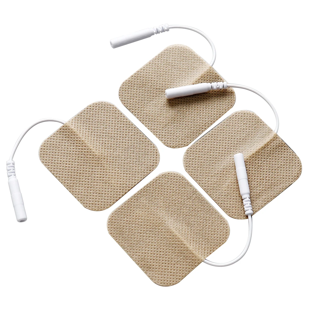 

5*5cm Electrode Pads 2mm Plug TENS EMS Muscle Stimulator Acupuncture Physiotherapy Massage Device Gel Electrode Patches