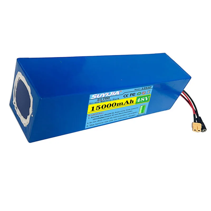 48V 15Ah 13s3p 21700 Lithium Rechargeable Battery Pack 800w 900w 1000w 1200w built-in BMS Protection with 54.6V 2A Charger