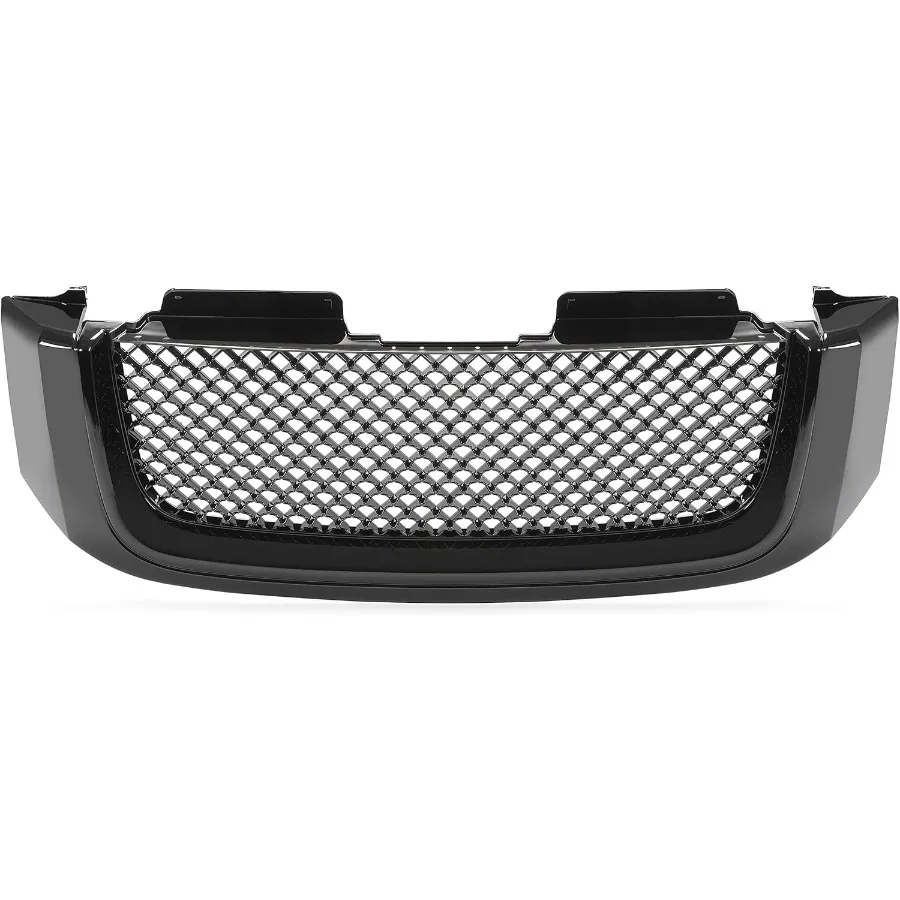 Grade superior dianteira da grade do para-choque de KUAFU compatível com 2002-2008 GMC Envoy XL XUV Honeycomb Mesh Insert Hood Grille Cover - Dor
