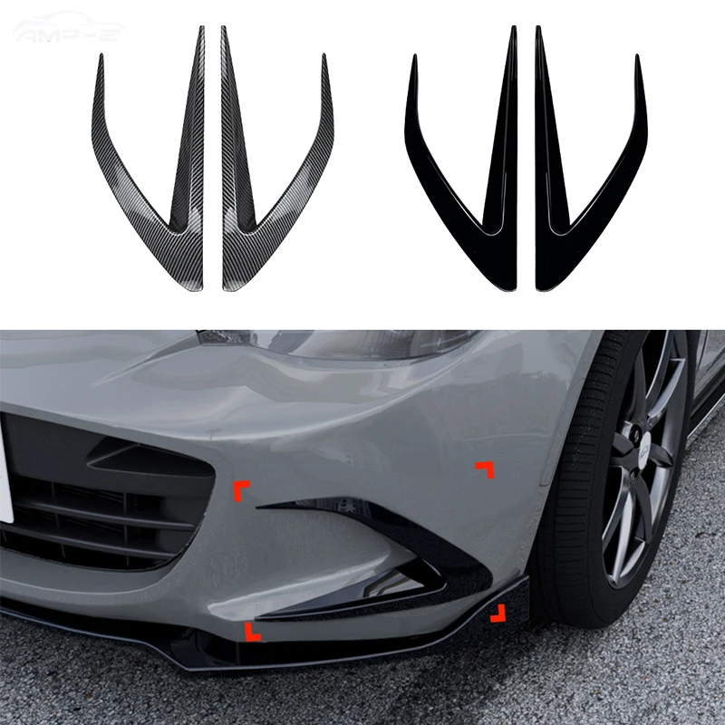 Car Rear Side Front Bumper Lip Splitter Spoiler Body Bumper Protection Auto New Accessories For Mazda MX-5 Miata ND 2016+