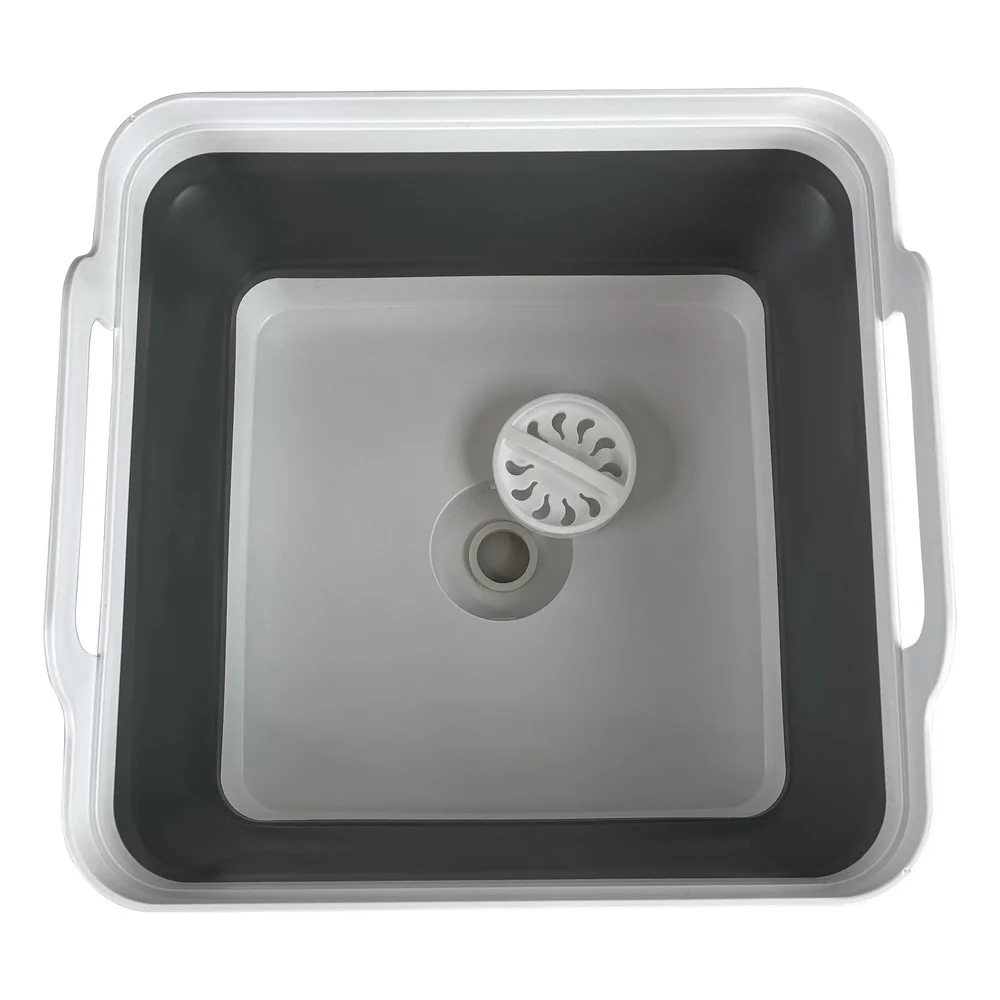 Collapsible Sink Camping Travel Portable Lightweight Basin Flexible Use Indoor Outdoor Easy Storage 10 Quart Durable Solution
