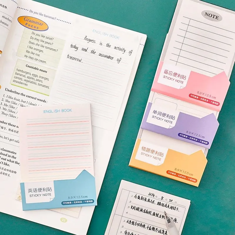 50 Pcs Sticky Notes Self-Stick To-do Lists Notes Checklists Memo Pads Self-Adhesive Note Pads For Office School Supplies