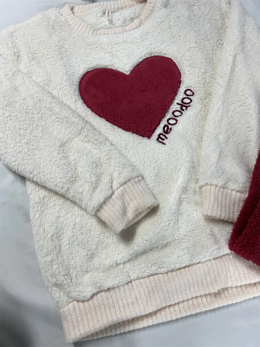 طقم بيجامة برقبة دائرية وأزرار للنساء مصنوع من مادة القطن لربيع الخريف وأكمام طويلة ملابس نوم بدلة داخلية مريحة وعصرية وحديثة #6