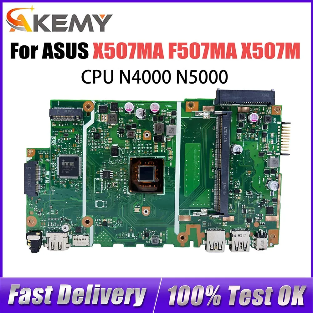 

Материнская плата для ноутбука X507MA для ASUS F507MA X507M A507M R507M с процессором N4000/N5000, DDR4, 100% работает хорошо