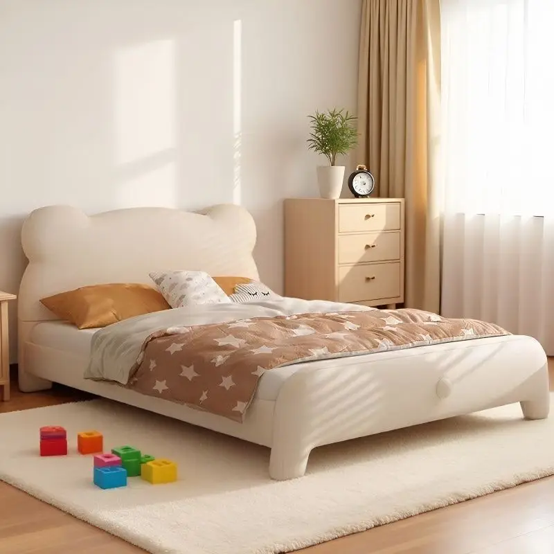 Bear Children's Bed Girl Princess Bed Boy Bedroom Bed 1m 2