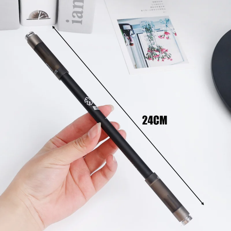 Cool Rotating LED Flash Gel Pen with Light Students Fashion 0.5mm Gaming Spinning Pen Ballpoint with Battery Kids Christmas Gift