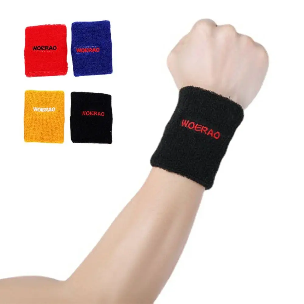 Simplicity Dacron Wrist Sweatbands Sweat Absorption Breathable Sports Sweat Wristbands Wear-resistant Durable Sports Accessories