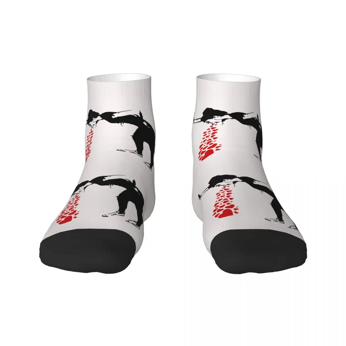 Fashion Mens Lovesick Dress Socks Unisex Breathbale Warm 3D Printing Banksy Street Art Grafitti Crew 