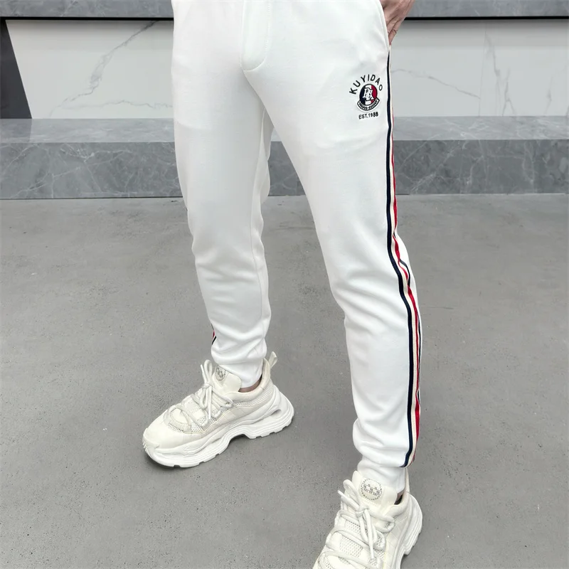 

Men Pants Casual Sport Pant High Quality Pantalon Homme Print Striped Pant Streetwear Male Trousers Dressing New Joggers Hip Hop