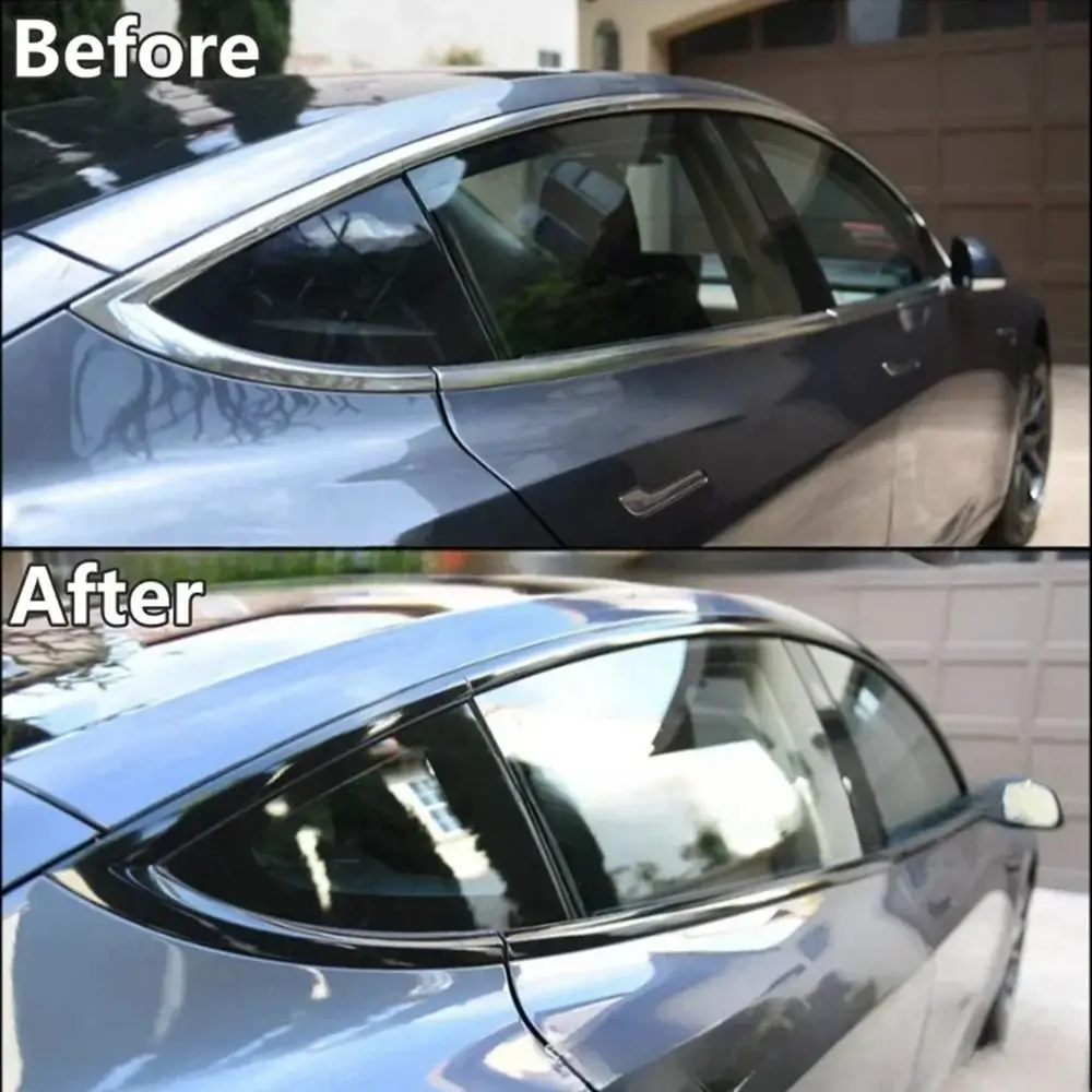 1Roll Durable Carbon Fiber Vinyl Wrap Film 3/5/7/10CM Glossy Vinyl Racing Stripe PVC Black Car Stickers For Car Hood Roof Decal