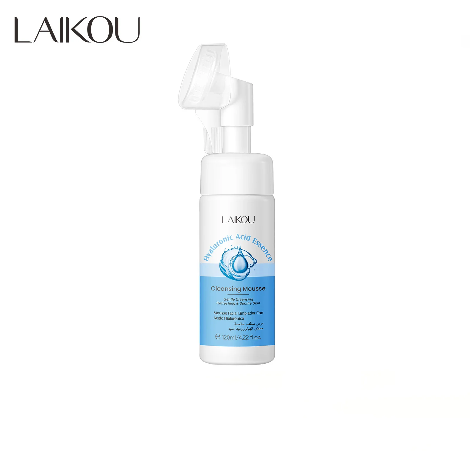 LaiKou Hyaluronic Acid Facial Cleansing Mousse Mild Cleaning, Moisturizing, and Oil Control Facial Cleanser Skin Care Product