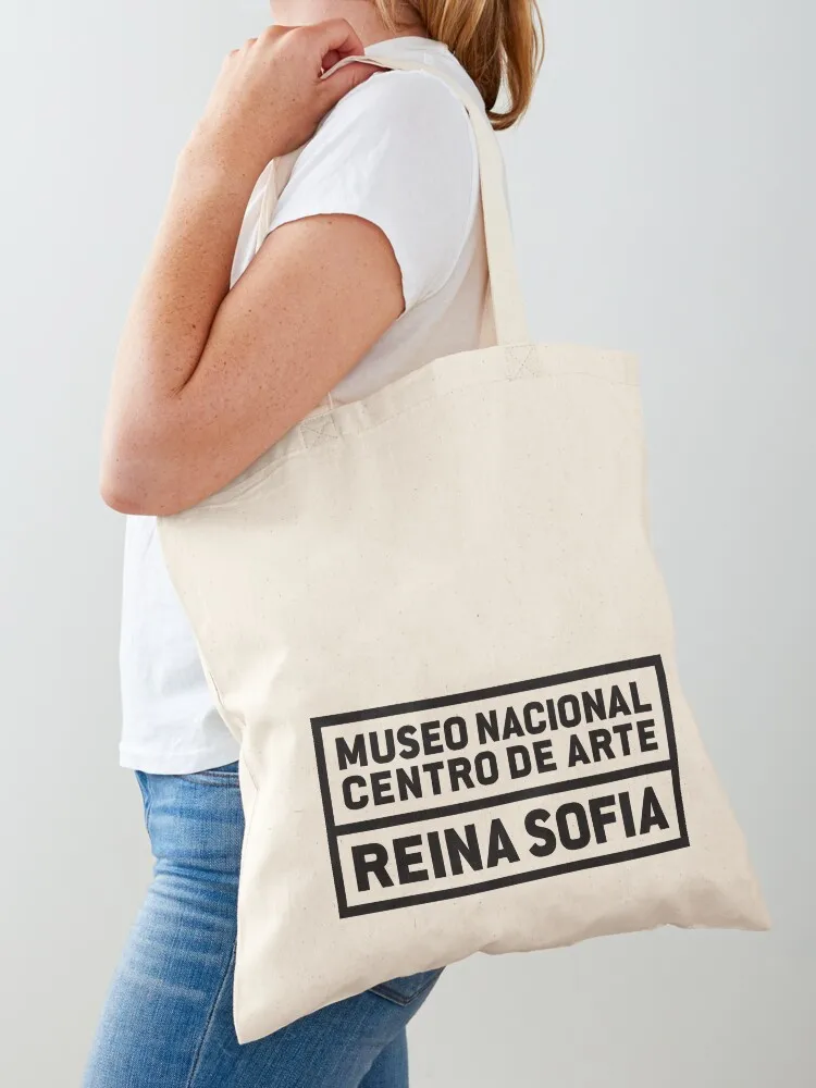 El机 1/4 Centro de Arte Reina Sofia Tote Bag supermarket składana torba kobieta 2025 płócienna torba z grubej bawełny