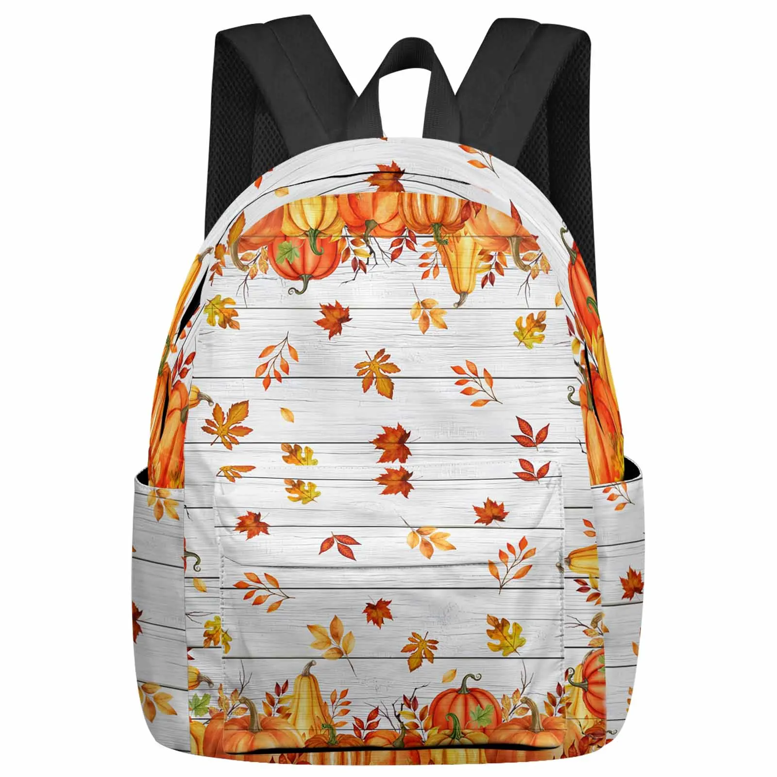 

Vintage White Wood Grain Deciduous Backpacks Teenagers Student School Bags Men Women Travel Mochila