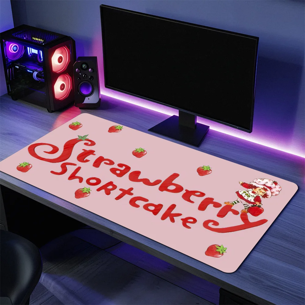 منصات الماوس غير قابلة للانزلاق Lockedge S-الفراولة مكتب طالب الألعاب سميكة كبيرة الكتابة S-شورت كيك الوسادة الكرتون وسادة الماوس الوسادة