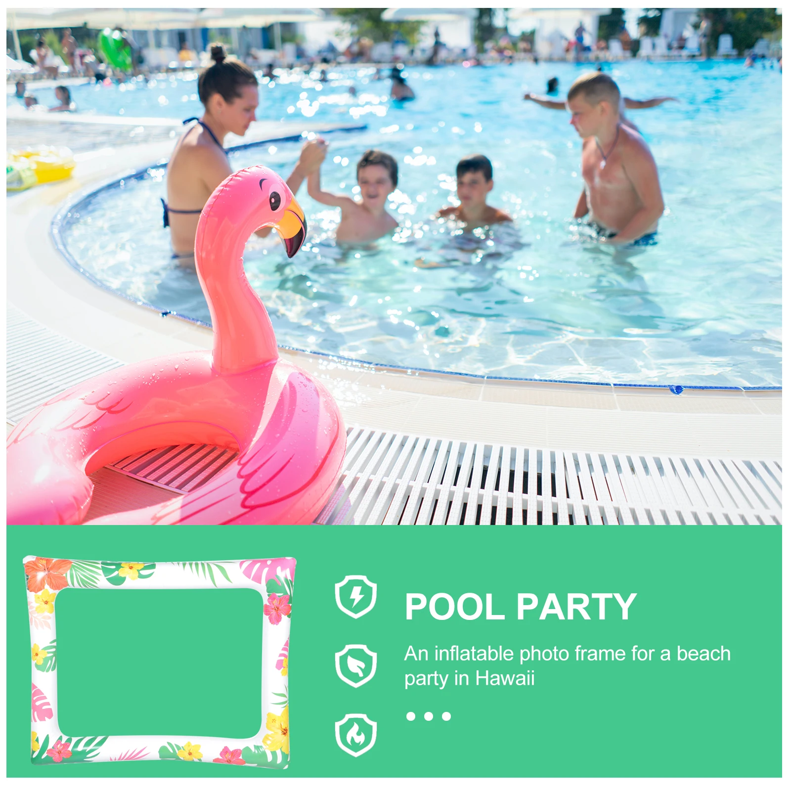 

Inflatable Photo Frame Booth Props Decorative Selfie Picture Frames for Party Scene Bride Big Size Reusable PVC Material Hawaii