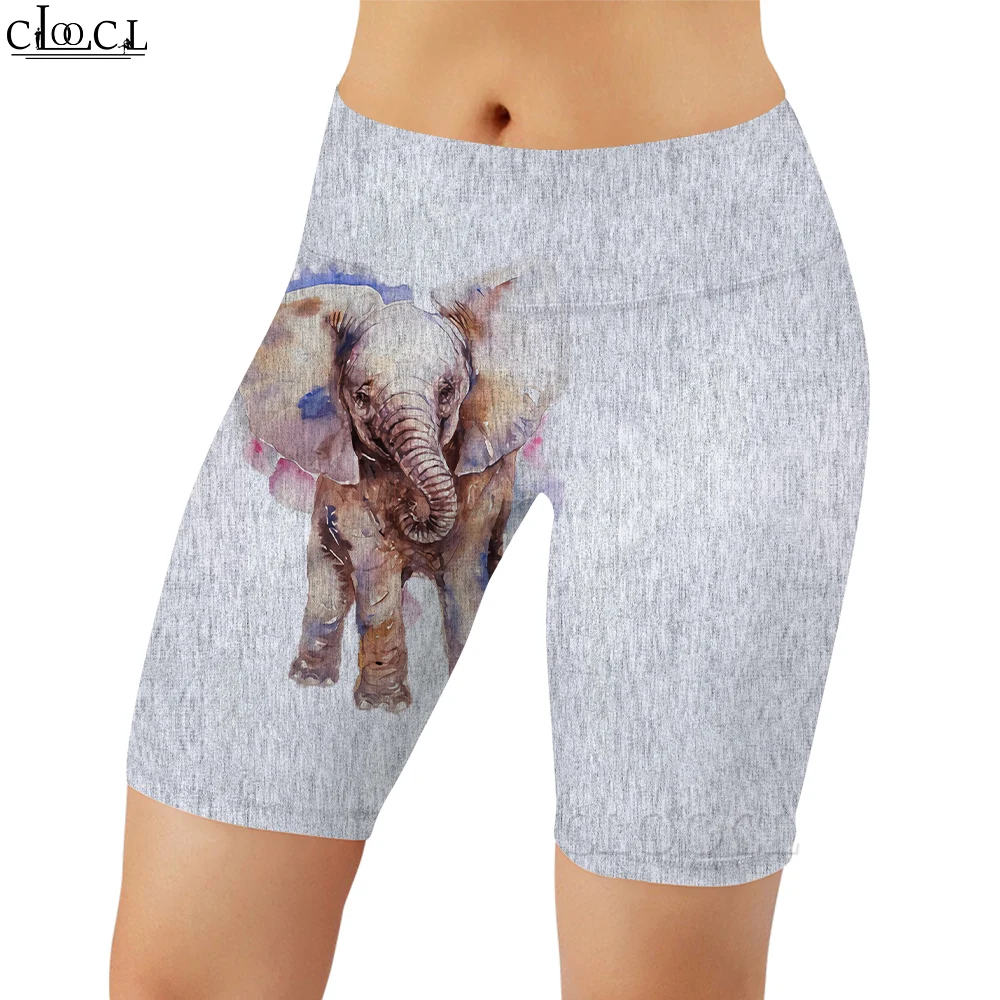 Cloocl mulheres legging linda margarida gráficos 3d impresso shorts casual para feminino treino ao ar livre esportes push-up calças verdes