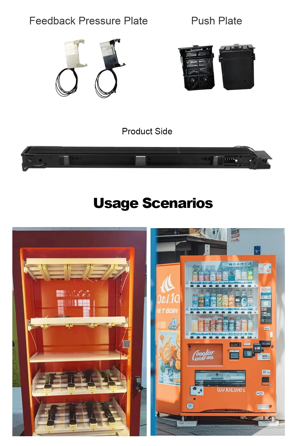 Intelligent Vending Machine Conveyor Belt Crawler Cargo Lanes for Commercial Unm