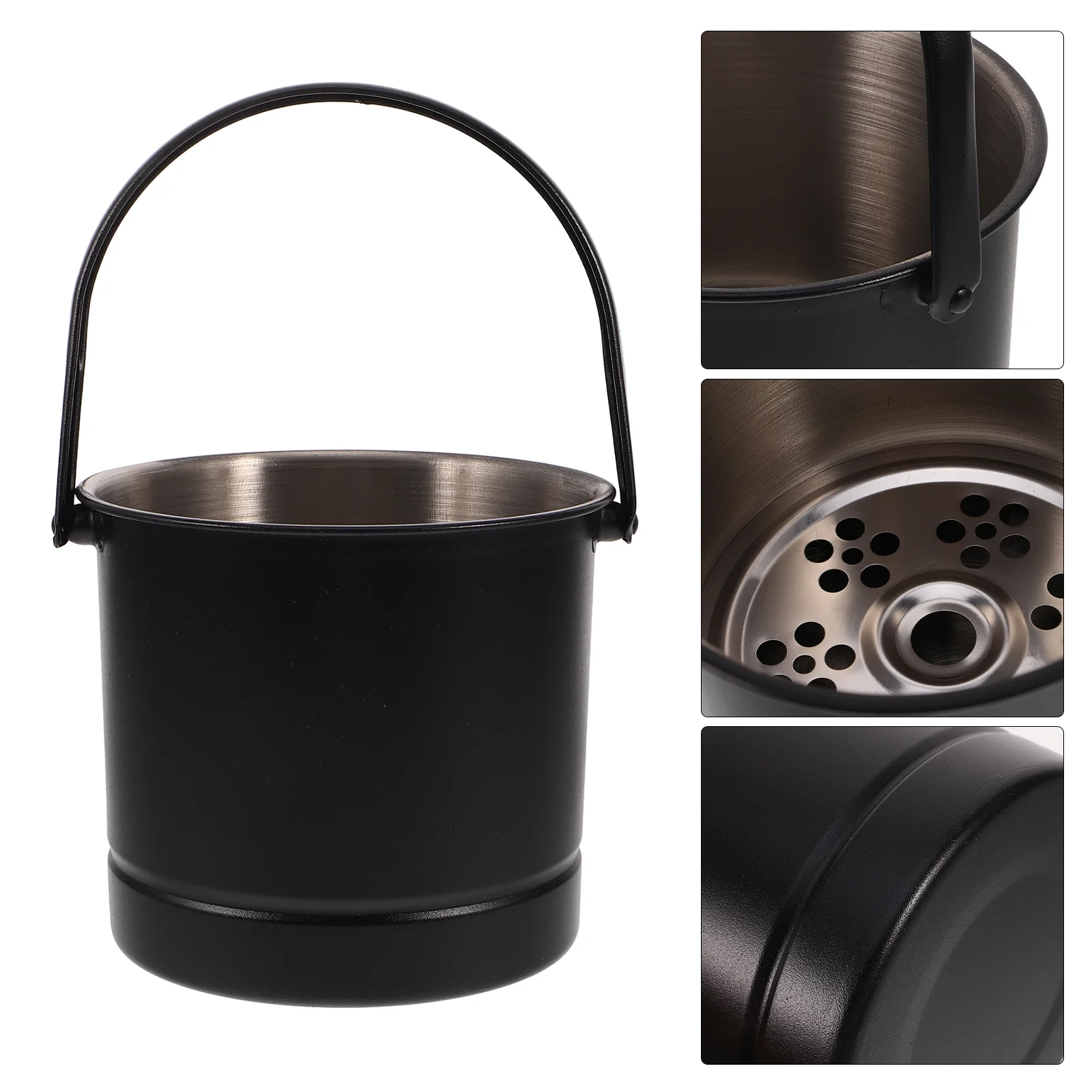 Portable Stainless Steel Ice Bucket With Handle Metal Bucket Party Wine Container Outdoor Coolers Beer Bottle Storage Pail