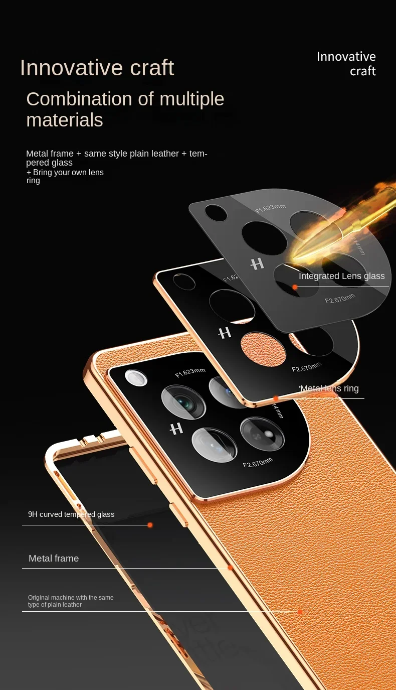 حافظة هاتف بمغناطيس معدني على الوجهين من الزجاج المقسى لهاتف OnePlus 13 11 12R Nord CE 4 Lite 5G غطاء خلفي من الجلد لحماية العدسات #6