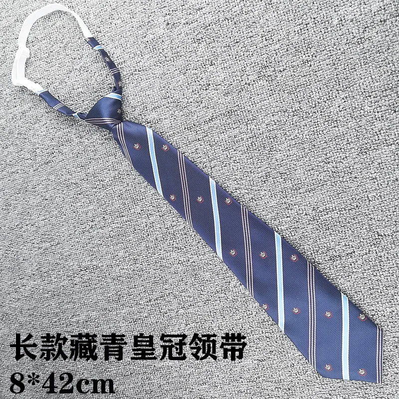 Crown, Collar, Tie, JK, Tie, Stripe, Bow, Jacquard, Bank, Professional Girls, Student, Campus, Class Clothing Accessories