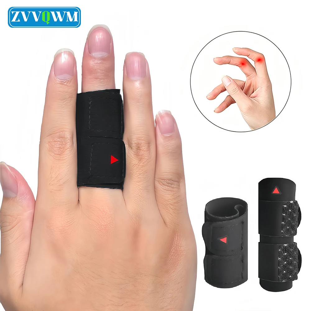 1Pcs Finger Splints Adjustable Compression Finger Brace for Sports Basketball Tennis Volleyball Badminton, Arthritis Pain Relief