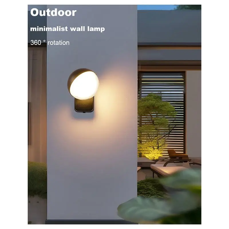 SEWS-جدار مصباح الألومنيوم مقاوم للماء الدورية مضيئة جسم الإنسان التعريفي لغرفة نوم شرفة أسلوب بسيط