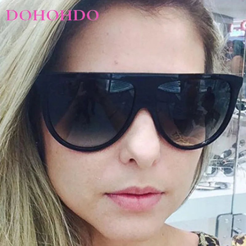 

Retro Flat Top Oversized Cycling Steampunk Women's Sunglasses Luxury Brand Sunglass Men Drive Sports Goggles Unisex UV400 Lentes