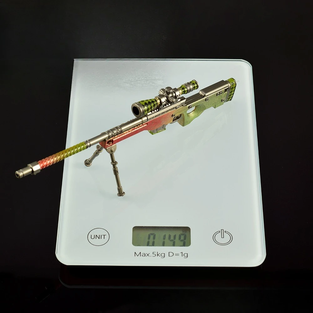 22cm CSGO Peripheral Model  AWPLegendary Dragon Gradient All-metal Handicraft Ornament Handmade Gift Desktop Ornament Decoration