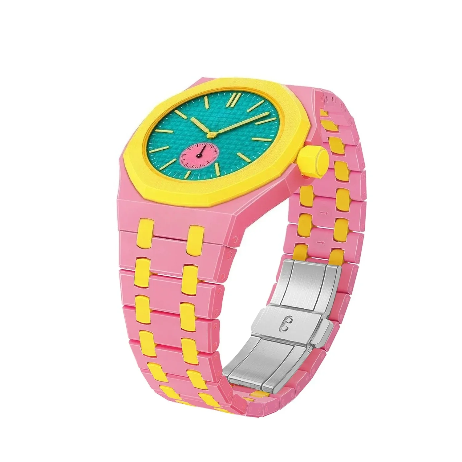 Bioceramic Case+Strap For Swatch x AP Royal Pop Pocket Watch Modification Kit Advanced Wristband Accessory Changer To Wristwatch view 2