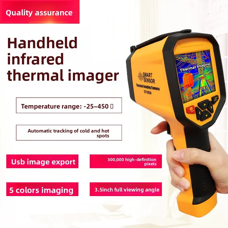 Thermal Imaging Thermometer Infrared Handheld Night Vision Thermal Imager Industrial Precision High Floor Heating Detector