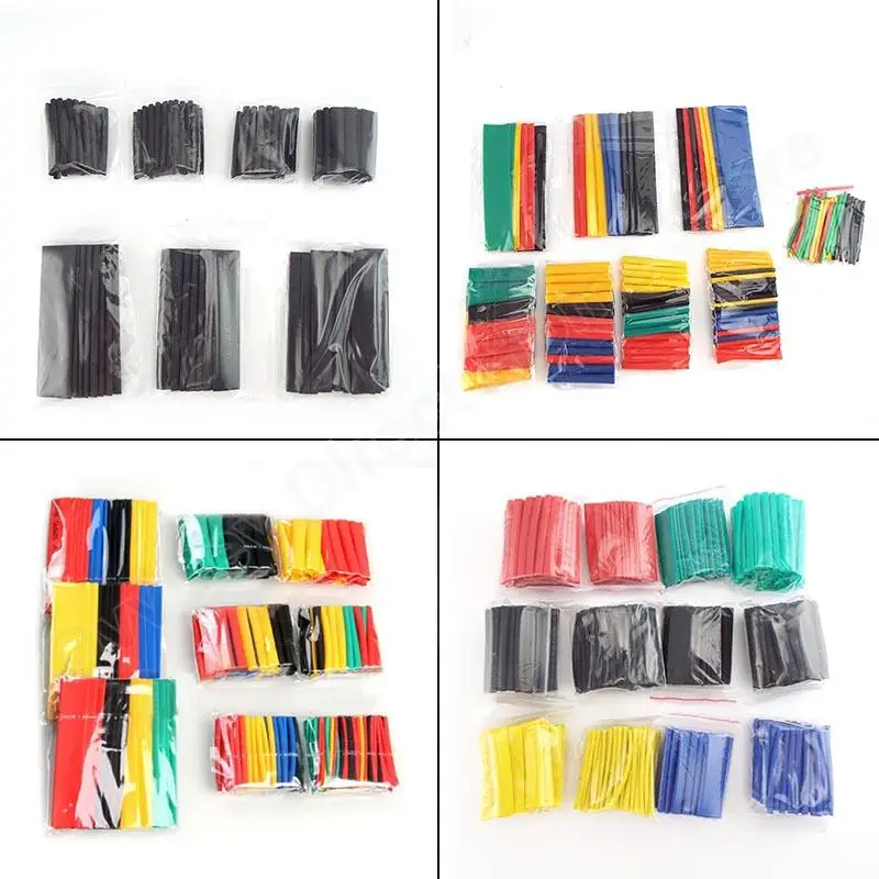 Heat Shrink Set Tube Kit Polyolefin Shrinking Assorted Heat Shrink Tubing Wire Cable Insulated Sleeving Tubing