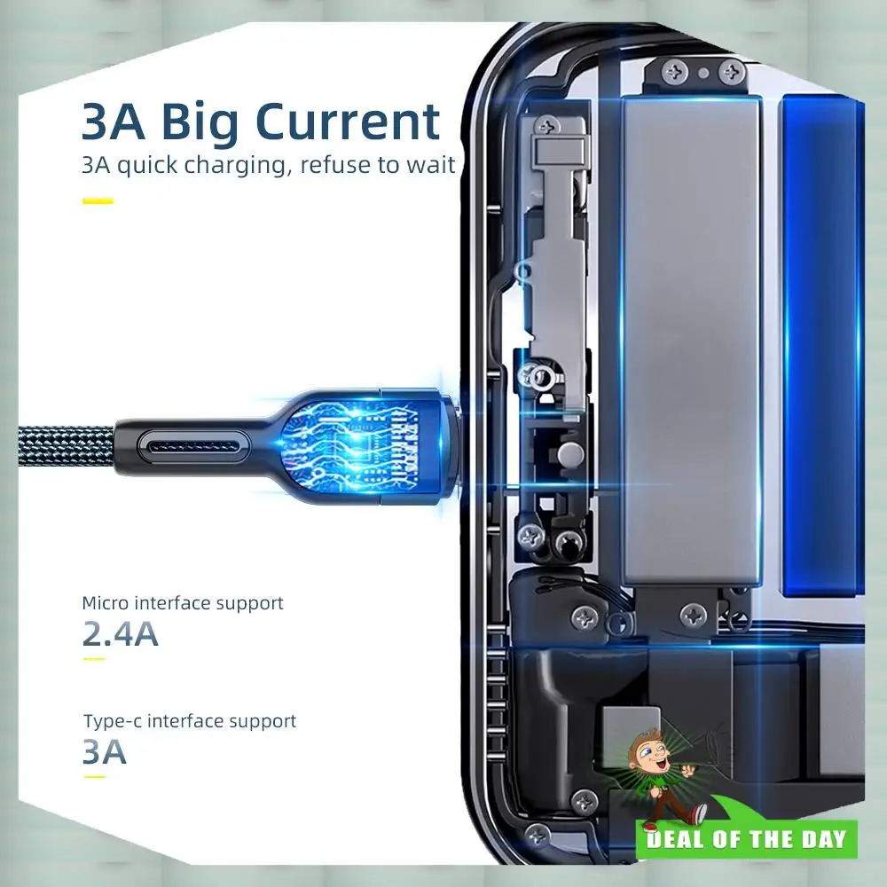 24-Hour Delivery ESSAGER Chenxi Type-C Interface Data Cable, Durable Type-C Fast Charging Cable