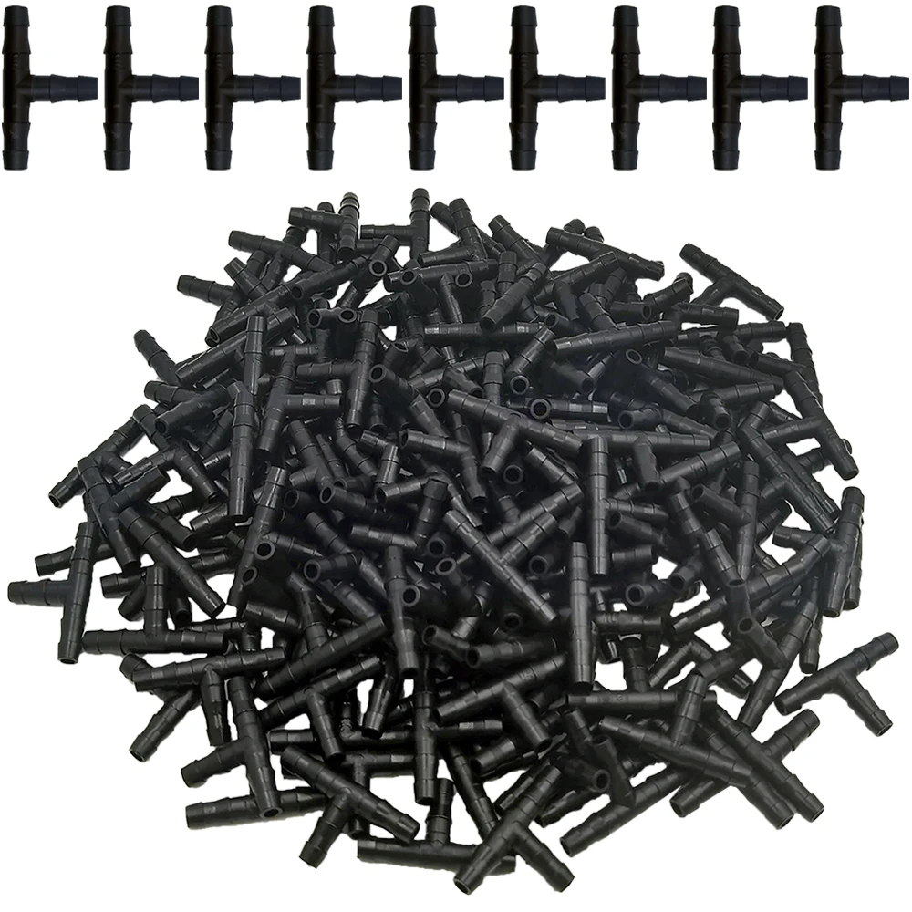 

Oasis 50-100PCS 1/4 Inch Dripper Watering Tee Connector Drip Irrigation Greenhouse Garden Tools Repair Fitting for 4/7mm Hose