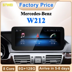 STWE New Car Multimedia Wireless Android AUTO CarPlay 10.25inch 12.3inch Screen For Mercedes Benz E Class W212 Car Video Players
