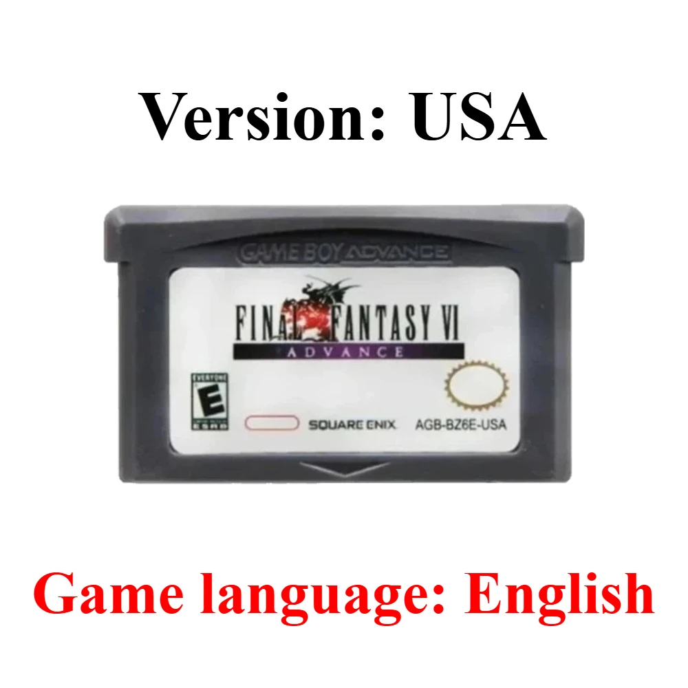 GBA Englische Spielkassette Final Fantasy Advance Wars Metroid Kirby Golden Sun Doom of Fire für GBA SP Spiel Klassische Spielkarte – Detail 17