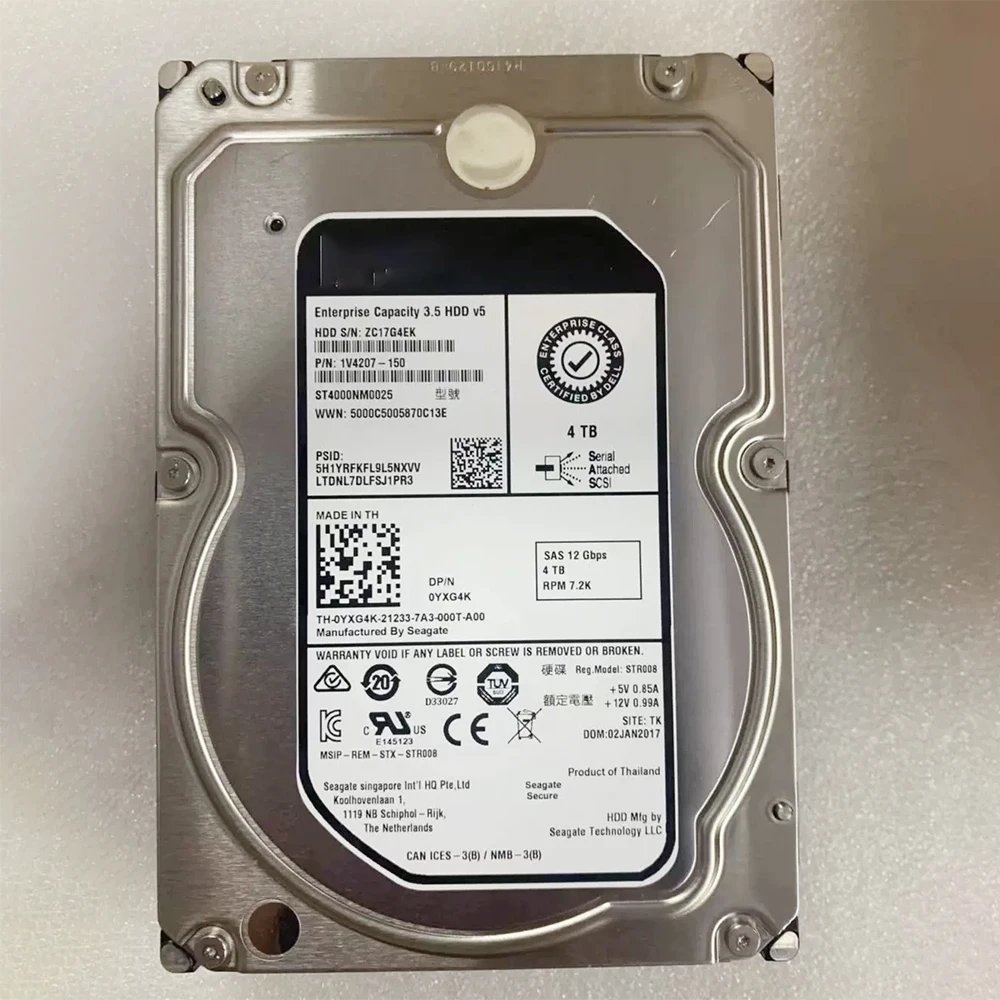 NP3025M3 NF5270M4 NF5460M4 4TB 4T SATA 3.5'' 7.2K ST400NM0025 Server Hard Disk HDD For Inspur