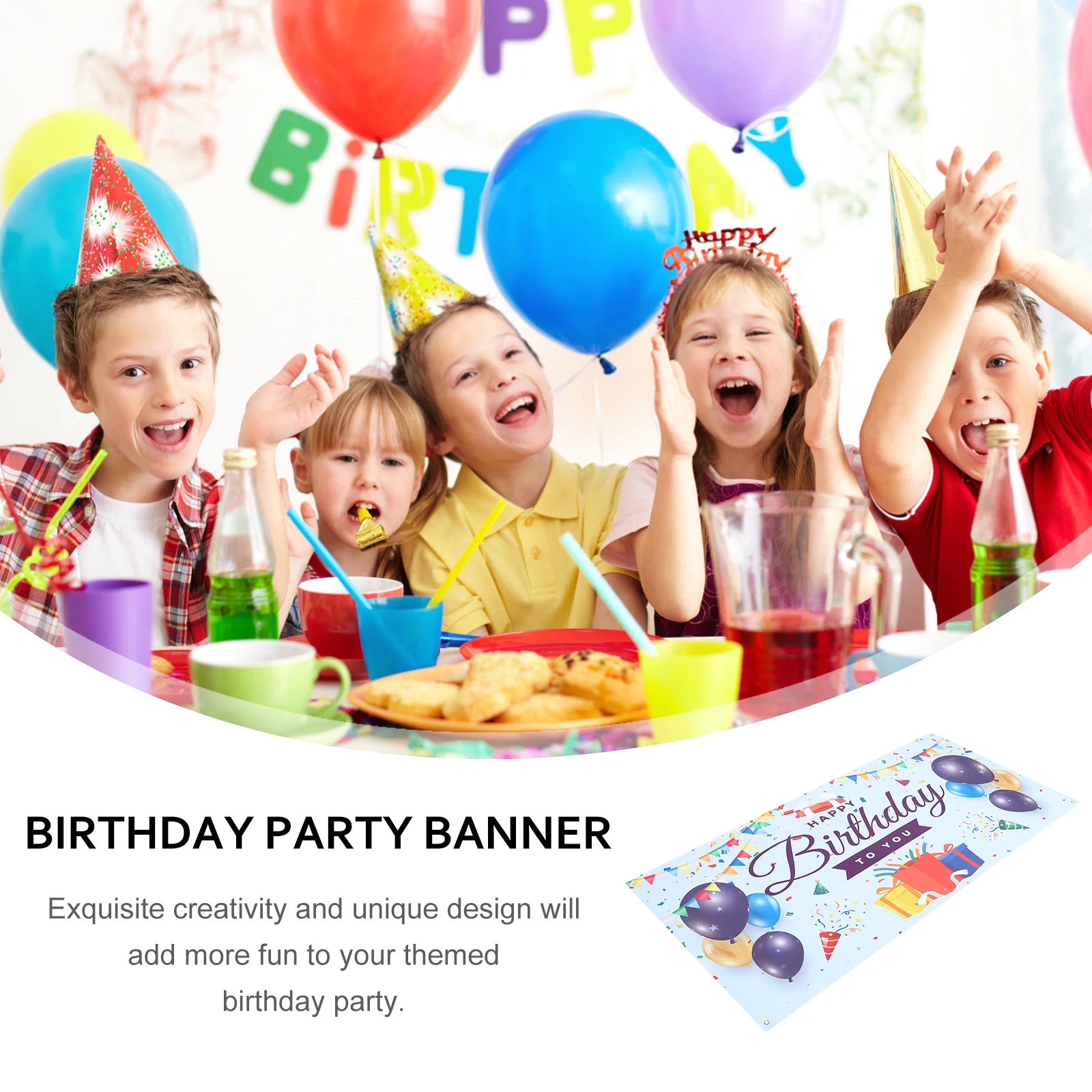 誕生日背景布 100X150Cm ポリエステルパーティー背景布写真撮影小道具テーマパーティー装飾写真シーン