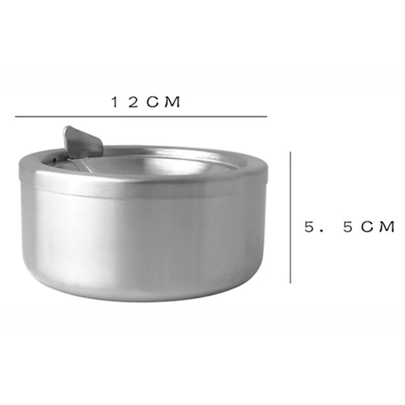 Ashtray Stainless Steel Ashtray with Lid Cigarette Ashtray for Indoor or Outdoor Use Ash Holder for Smokers Desktop Smoking Ash