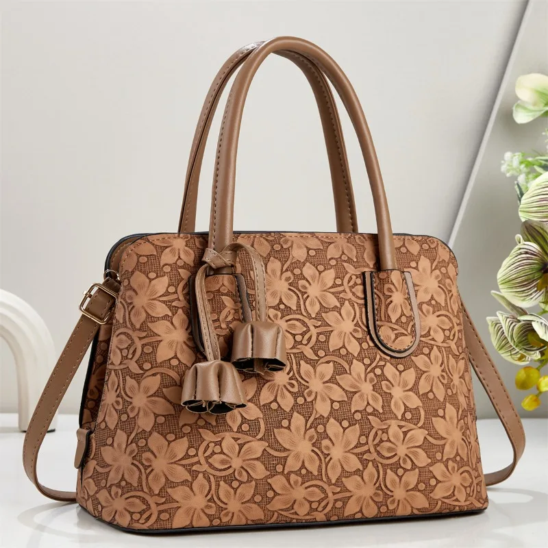 2026 New Women's Crossbody Bag Fashion High Quality Women's Handbag Solid Color Versatile Large Capacity Mom Shopping Bag