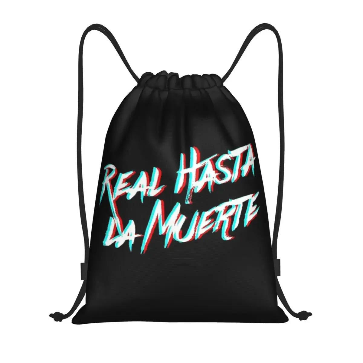 Anuel Phrase Sports Drawstring Backpack Sport Fitness Travel Outdoor Sackpack Women And Men Large Capacity Gym Swim Beach Bags