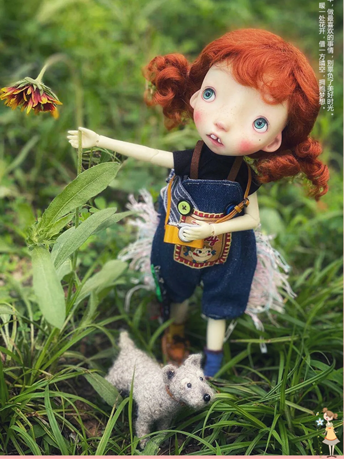 Neue Bjd SD Puppe 1/6 Punkte kleine mentale Verzögerung süße Kugelgelenk Form Harz humanoiden Geschenk Spot Make-up