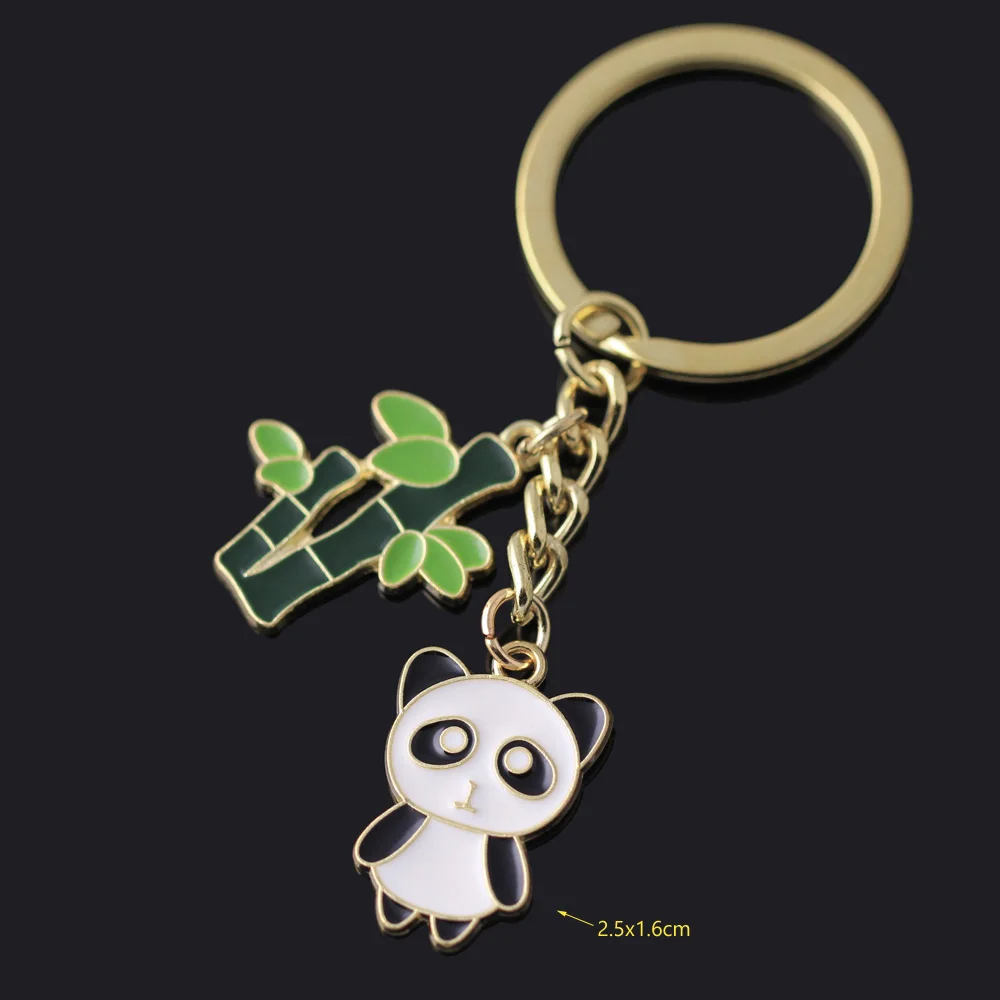 New Original Keychain For Women Friends Cute Panda Animal Car Key Chain Corgi Dog Cat Owl Pendant Gift Bag Accessories Jewelry