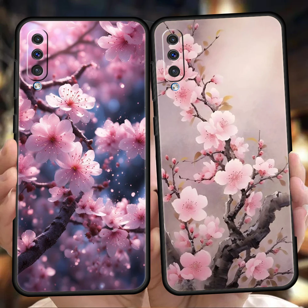 Flower Phone Case for Samsung Galaxy A24 A13 A53 A73 A33 A22 A12 A02 A03 A05 A70 A50 A10 A20 5G Silicone Cover Shell Capas Bags