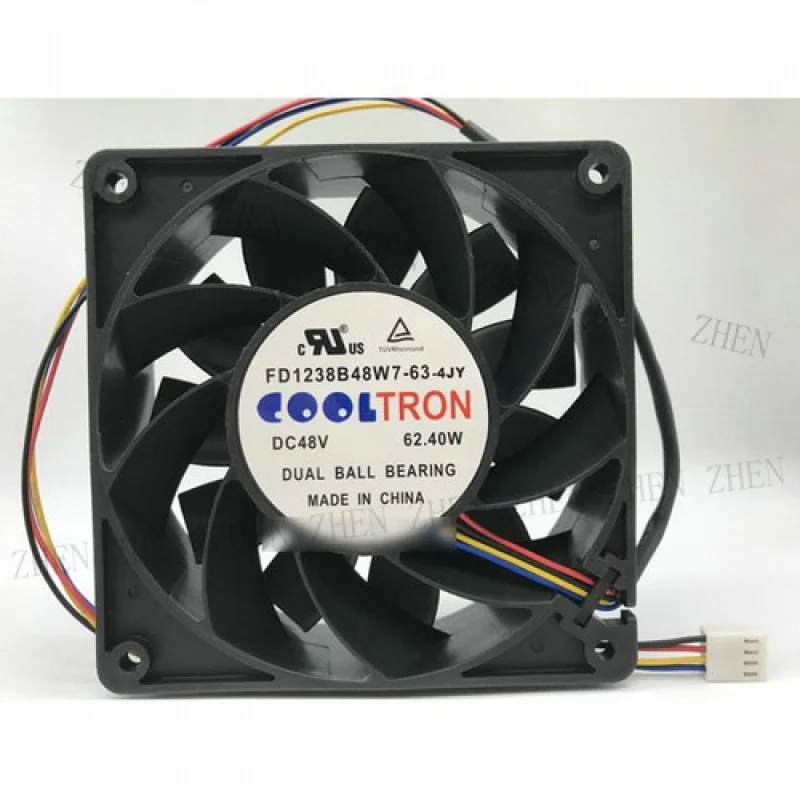 

Y, 1 шт., новинка для COOLTRON FD1238B48W7-63-4JY DC48V 62,40 Вт, 4-проводной охлаждающий вентилятор # QW.
