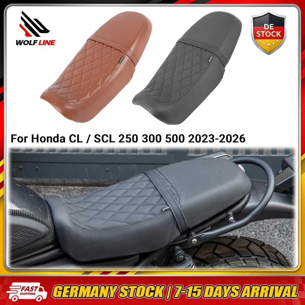Cuscino Sella Monopezzo WOLFLINE per Honda CL / SCL 250/300/500 2023-2026 - Sella Integrata per Pilota e Passeggero che Riduce la Fatica per Viaggi su Autostrada nel Weekend e Spostamenti Urbani Quotidiani