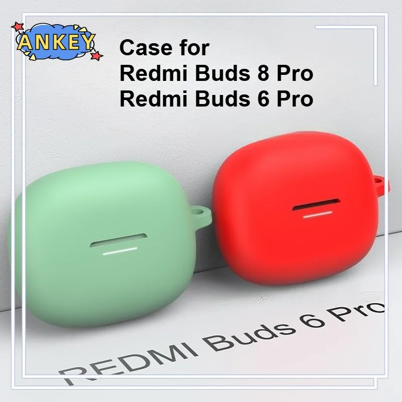 

Чехол для Redmi Buds 8 Pro / Buds 6 Pro, защитный чехол для наушников, мягкий силиконовый чехол с защитой от падения, для беспроводных Bluetooth-наушников